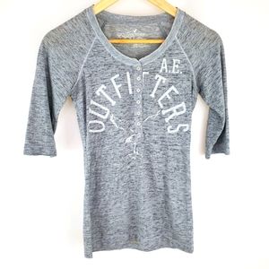 American Eagle 3/4 sleeve t shirt